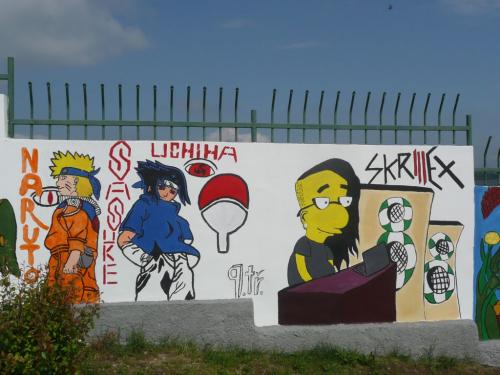 Základní škola - Zeď a výtvarné umění